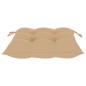 vidaXL Sedie da Giardino con Cuscini Beige 4 pz Massello di Teak vidaXL Sedie da Giardino con Cuscini Beige 4 pz Massello di Teak