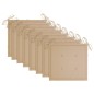 vidaXL Sedie da Giardino con Cuscini Beige 8 pz in Massello di Teak vidaXL Sedie da Giardino con Cuscini Beige 8 pz in Massello di Teak