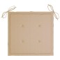 vidaXL Sedie da Giardino con Cuscini Beige 8 pz in Massello di Teak vidaXL Sedie da Giardino con Cuscini Beige 8 pz in Massello di Teak