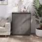 Credenza Grigia 60x34x75 cm in Legno Massello di Pino Credenza Grigia 60x34x75 cm in Legno Massello di Pino