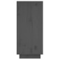 Credenza Grigia 60x34x75 cm in Legno Massello di Pino Credenza Grigia 60x34x75 cm in Legno Massello di Pino
