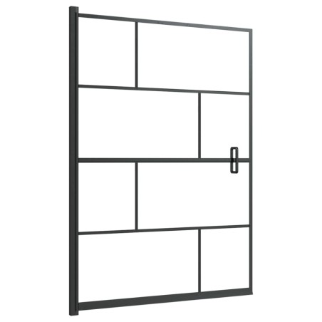 vidaXL Pannello per Box Doccia in ESG 100x140 cm Nero