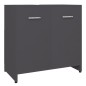 Armadio da Bagno Grigio 60x33x61 cm in Truciolato Armadio da Bagno Grigio 60x33x61 cm in Truciolato