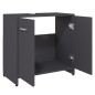 Armadio da Bagno Grigio 60x33x61 cm in Truciolato Armadio da Bagno Grigio 60x33x61 cm in Truciolato