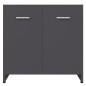 Armadio da Bagno Grigio 60x33x61 cm in Truciolato Armadio da Bagno Grigio 60x33x61 cm in Truciolato
