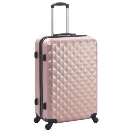 vidaXL Set Trolley a Custodia Rigida 3 pz Oro Rosa in ABS
