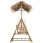 vidaXL Dondolo da Giardino 2 Posti Cuscini Foglie di Palma 202cm Bambù vidaXL Dondolo da Giardino 2 Posti Cuscini Foglie di Palma 202cm Bambù