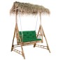 vidaXL Dondolo da Giardino 2 Posti Cuscini Foglie di Palma 202cm Bambù vidaXL Dondolo da Giardino 2 Posti Cuscini Foglie di Palma 202cm Bambù