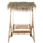 vidaXL Dondolo da Giardino 2 Posti Cuscini Foglie di Palma 202cm Bambù vidaXL Dondolo da Giardino 2 Posti Cuscini Foglie di Palma 202cm Bambù