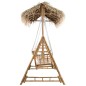 vidaXL Dondolo da Giardino 2 Posti Cuscini Foglie di Palma 202cm Bambù vidaXL Dondolo da Giardino 2 Posti Cuscini Foglie di Palma 202cm Bambù