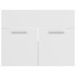 vidaXL Mobile Bagno con Lavabo Integrato Bianco in Truciolato vidaXL Mobile Bagno con Lavabo Integrato Bianco in Truciolato