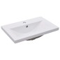 vidaXL Mobile Bagno con Lavabo Integrato Bianco in Truciolato vidaXL Mobile Bagno con Lavabo Integrato Bianco in Truciolato