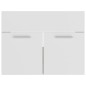 vidaXL Mobile da Bagno con Lavabo Bianco e Rovere Sonoma in Truciolato vidaXL Mobile da Bagno con Lavabo Bianco e Rovere Sonoma in Truciolato
