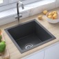 Lavello da Cucina Artigianale Nero in Acciaio Inox Lavello da Cucina Artigianale Nero in Acciaio Inox