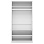 Armadio Bianco Lucido 100x50x200 cm in Truciolato