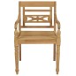 Sedie Batavia 2 pz in Legno Massello di Teak Sedie Batavia 2 pz in Legno Massello di Teak