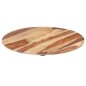 vidaXL Piano Tavolo in Legno Massello di Acacia Rotondo 25-27 mm 70 cm vidaXL Piano Tavolo in Legno Massello di Acacia Rotondo 25-27 mm 70 cm