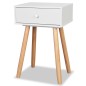 vidaXL Comodini Set 2 pz in Massello di Pino 40x30x61 cm Bianchi vidaXL Comodini Set 2 pz in Massello di Pino 40x30x61 cm Bianchi