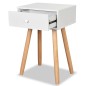 vidaXL Comodini Set 2 pz in Massello di Pino 40x30x61 cm Bianchi vidaXL Comodini Set 2 pz in Massello di Pino 40x30x61 cm Bianchi