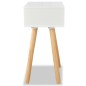 vidaXL Comodini Set 2 pz in Massello di Pino 40x30x61 cm Bianchi vidaXL Comodini Set 2 pz in Massello di Pino 40x30x61 cm Bianchi