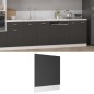 Pannello Lavastoviglie Grigio 59,5x3x67 cm in Truciolato Pannello Lavastoviglie Grigio 59,5x3x67 cm in Truciolato