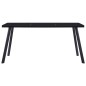 vidaXL Tavolo da Pranzo Nero 180x90x75 cm in Vetro Temperato vidaXL Tavolo da Pranzo Nero 180x90x75 cm in Vetro Temperato