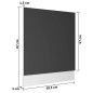 Pannello Lavastoviglie Grigio 59,5x3x67 cm in Truciolato Pannello Lavastoviglie Grigio 59,5x3x67 cm in Truciolato