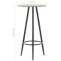 vidaXL Tavolo da Bar Rovere 60x107,5 cm in MDF vidaXL Tavolo da Bar Rovere 60x107,5 cm in MDF