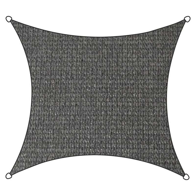 Livin'outdoor Vela Parasole Iseo HDPE Quadrata 3,6x3,6 m Grigia
