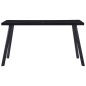 vidaXL Tavolo da Pranzo Nero 140x70x75 cm in Vetro Temperato vidaXL Tavolo da Pranzo Nero 140x70x75 cm in Vetro Temperato