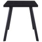 vidaXL Tavolo da Pranzo Nero 140x70x75 cm in Vetro Temperato vidaXL Tavolo da Pranzo Nero 140x70x75 cm in Vetro Temperato
