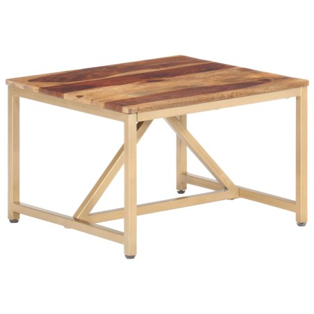 vidaXL Tavolino Laterale 60x60x40 cm in Legno Massello di Sheesham