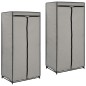 vidaXL Armadio 2 pz Grigio 75x50x160 cm vidaXL Armadio 2 pz Grigio 75x50x160 cm