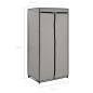 vidaXL Armadio 2 pz Grigio 75x50x160 cm vidaXL Armadio 2 pz Grigio 75x50x160 cm