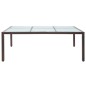 vidaXL Tavolo da Pranzo da Giardino Marrone 200x150x74cm in Polyrattan vidaXL Tavolo da Pranzo da Giardino Marrone 200x150x74cm in Polyrattan