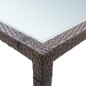 vidaXL Tavolo da Pranzo da Giardino Marrone 200x150x74cm in Polyrattan vidaXL Tavolo da Pranzo da Giardino Marrone 200x150x74cm in Polyrattan