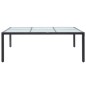 vidaXL Tavolo da Pranzo da Giardino Nero 200x150x74 cm in Polyrattan vidaXL Tavolo da Pranzo da Giardino Nero 200x150x74 cm in Polyrattan
