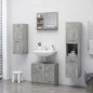 Specchio da Bagno Grigio Cemento 60x10,5x45 cm in Truciolato Specchio da Bagno Grigio Cemento 60x10,5x45 cm in Truciolato