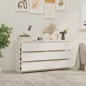 vidaXL Comodini 2 pz Bianchi 60x36x64 cm in Legno Massello di Pino vidaXL Comodini 2 pz Bianchi 60x36x64 cm in Legno Massello di Pino