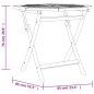 vidaXL Tavolo da Giardino Pieghevole 85x85x76cm Legno Massello di Teak vidaXL Tavolo da Giardino Pieghevole 85x85x76cm Legno Massello di Teak