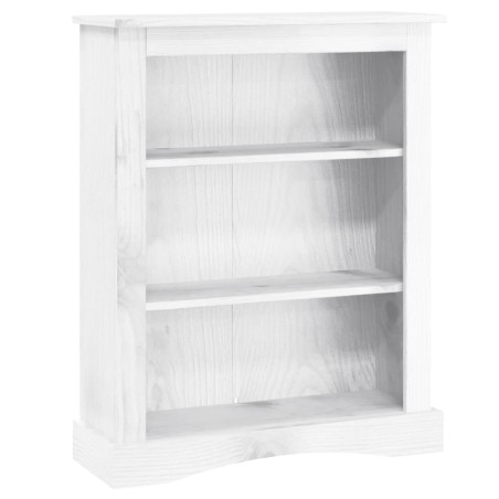 vidaXL Libreria a 3 Ripiani Pino Messicano Corona Bianco 81x29x100 cm