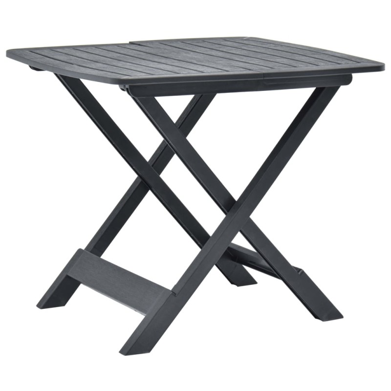 vidaXL Tavolo da Giardino Antracite 79x72x70 cm in Plastica vidaXL Tavolo da Giardino Antracite 79x72x70 cm in Plastica