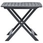 vidaXL Tavolo da Giardino Antracite 79x72x70 cm in Plastica vidaXL Tavolo da Giardino Antracite 79x72x70 cm in Plastica