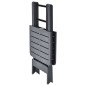 vidaXL Tavolo da Giardino Antracite 79x72x70 cm in Plastica vidaXL Tavolo da Giardino Antracite 79x72x70 cm in Plastica