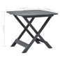 vidaXL Tavolo da Giardino Antracite 79x72x70 cm in Plastica vidaXL Tavolo da Giardino Antracite 79x72x70 cm in Plastica
