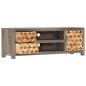vidaXL Mobile Porta TV Grigio 120x30x40 cm in Legno Massello di Mango vidaXL Mobile Porta TV Grigio 120x30x40 cm in Legno Massello di Mango