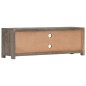 vidaXL Mobile Porta TV Grigio 120x30x40 cm in Legno Massello di Mango vidaXL Mobile Porta TV Grigio 120x30x40 cm in Legno Massello di Mango