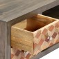 vidaXL Mobile Porta TV Grigio 120x30x40 cm in Legno Massello di Mango vidaXL Mobile Porta TV Grigio 120x30x40 cm in Legno Massello di Mango