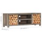 vidaXL Mobile Porta TV Grigio 120x30x40 cm in Legno Massello di Mango vidaXL Mobile Porta TV Grigio 120x30x40 cm in Legno Massello di Mango