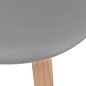 vidaXL Sedie da Pranzo 6 pz Grigie in Plastica vidaXL Sedie da Pranzo 6 pz Grigie in Plastica